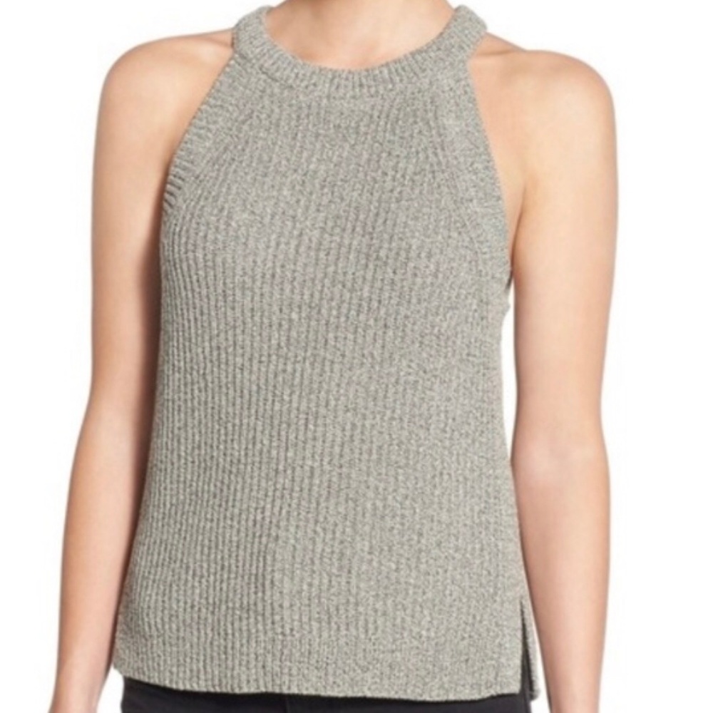 Madewell Sweater Tank In Grey